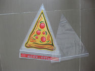 Мешок уплотнения сжатия Ldpe треугольника с стикерами для вкладчика пиццы, концом застежки -молнии