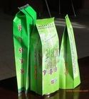 Влагостойкие бортовые пакетики чая Gusset упаковывая с зазубриной разрыва, зеленой