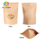 Стойте вверх бумажные мешки Брауна для конфеты упаковывая с бумажным мешком окна/Крафт для еды