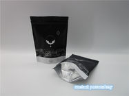Штейновые черные/белые пластиковые мешки упаковывая, стоят вверх сумки кофе с молнией