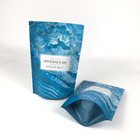 Напечатанные многоразовые упакованные мешки для ванны выдерживают стойку вверх по алюминиевой молнии штейновому голубому Mylar