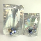 Настраиваемый логотип Zip Lock Bags Flat Holographic Film Mini Mylar Трехсторонняя печать
