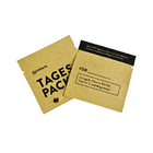 Напечатанные по заказу кофейные пробные пакеты для чая 8х8 см Kraft Paper Bag Recyclable Kraft Paper Bag