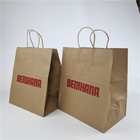Продвижение Подходящая цена Квадратный дно настраиваемая Kraft бумажная сумка настраиваемая печать биоразлагаемая сумка для покупок
