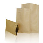Ясным подгонянная фронтом сумка бортового уплотнения замка 3 застежка-молнии бумажных мешков упаковывая для гаек конфеты