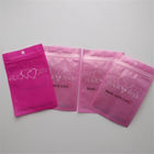 Ресеалабле косметический упаковывая мешок молнии ювелирных изделий ожерелья серег ресницы сумки розовый