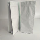 Завалка белого печатания равнины фильма упаковки еды сумки плоского дна верхняя с клапаном воздуха
