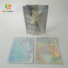 Цвет сумки КМИК пластиковой косметики молнии Мылар Холограм упаковывая с ясным окном