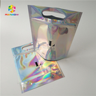 Упаковка соли для принятия ванны фольги Холограм сумки Скинкаре косметическая упаковывая с окном/вешалкой