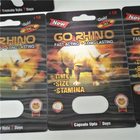 Идут таблетки пакуя, повторно использованная упаковка повышения карты носорога 3Д мужские капсулы таблетки секса