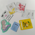 Желтый лоснистый подгонянный косметический упаковывая мешок skincare вкуса зеленого чая сумки/фольги плоский