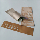 Желтый лоснистый подгонянный косметический упаковывая мешок skincare вкуса зеленого чая сумки/фольги плоский