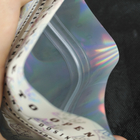 Сторона пластмассы 3 Mylar алюминиевой фольги доказательства запаха изготовленного на заказ замка застежка-молнии дизайна логотипа Resealable загерметизировала упаковывая сумку Hologram