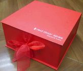 Квадрат бумажной коробки картона верхней ранга складывая красный для упаковывать подарка