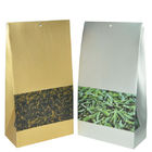 Желтый серебристый штейновый мешок пластичный упаковывать отделки с квадратным Bpttom для чая