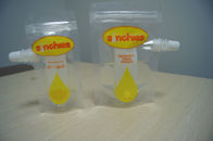 Ясный стоьте вверх желтый упаковывать мешка Spout многоразовый для жидкостный упаковывать