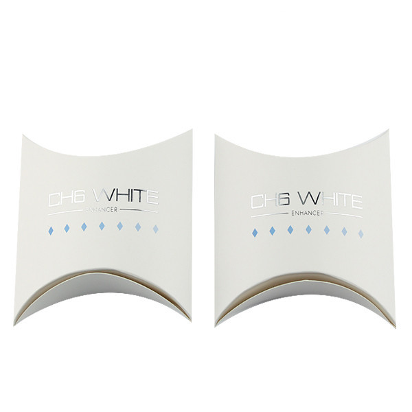 Коробка штейнового белого выдвижения волос коробки подушки бумажная с напечатанным логосом, обеспеченным индивидуальным обслуживанием