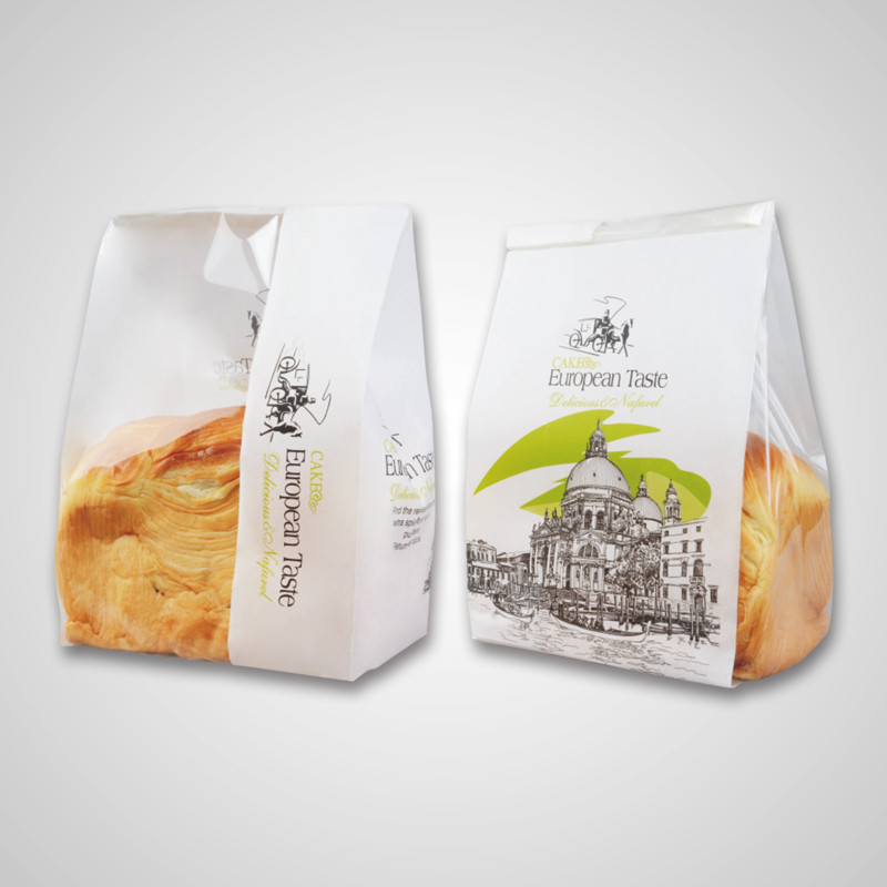 Белый мешок Kraft бумажный для хлеба/стоит вверх мешки с Mylar и ясным окном