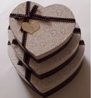 Роскошь сформированная сердцем декоративная рециркулировала коробку подарка бумажную, коробку сливк бумажную для шоколада