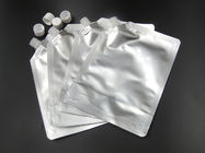 Воздухонепроницаемый стоьте вверх мешок фольги упаковывая вертикальный мешок серебряной алюминиевой фольги с Ziplock и Spout