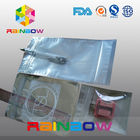 Подгонянный мешок застежки -молнии логоса прозрачный передний поли для электронной упаковки
