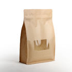 Влагостойкие пакетики чая плоского дна прокатанные упаковывая с застежкой -молнией и окном