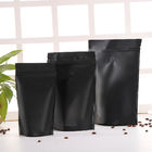 Черный стойте вверх штейновая сумка кофе печатания финиша с забоиной молнии и разрыва