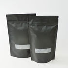 Черный стойте вверх штейновая сумка кофе печатания финиша с забоиной молнии и разрыва