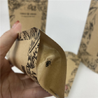 Продвижение Stand Up Pouch Пищевой класс Тепловой печать Печатный биоразлагаемый пищевой Kraft бумажной пакеты с молниеносной решеткой