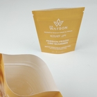 MOPP Компостируемый kraft бумажный мешок на заказ стоящий мешок молнии влагостойкость для пищи