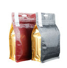 ресеалабле прокатанная сумка кофе 500г пластиковой упаковки еды плоского дна блока алюминиевой фольги 1кг с клапаном