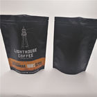 многоразовые матовые черные стоят вверх мешки мешка пластиковые упаковывая для кофейного зерна