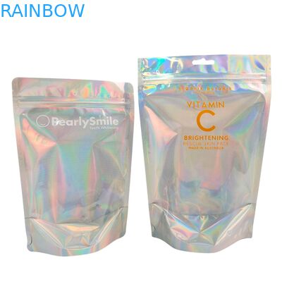 Настраиваемые голографические цветные пакеты фольга с запахозащищенной и перезамыкающейся функцией