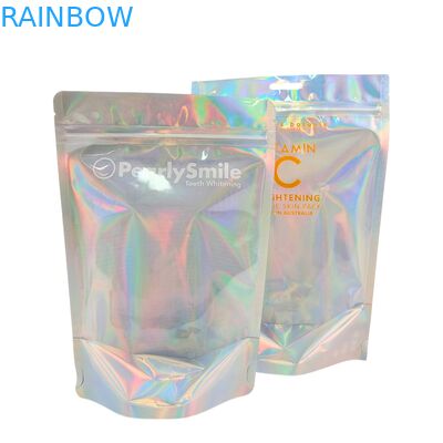 Настраиваемые голографические цветные пакеты фольга с запахозащищенной и перезамыкающейся функцией