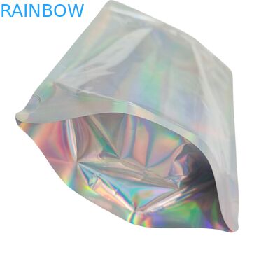 Настраиваемые голографические цветные пакеты фольга с запахозащищенной и перезамыкающейся функцией