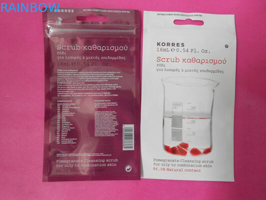 Подгонянный плоский косметический упаковывая мешок с ЛЮБИМЧИКОМ/AL/PE, OPP/AL/PE