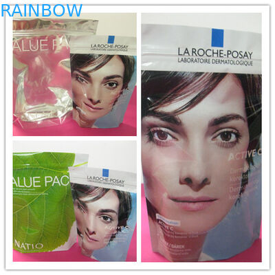 ЛЮБИМЧИК 130mic/AL/NY/PE стоят вверх нижние мешки Gusset для Comstic