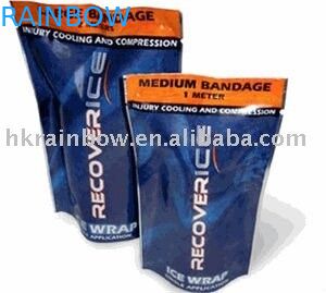 Бортовое уплотнение стоит вверх полиэтиленовый пакет заедк упаковывая с застежкой -молнией для риса