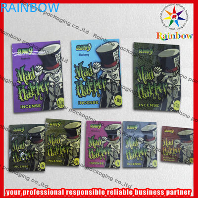 Полиэтиленовые пакеты застежка-молнии ладана алюминиевой фольги травяные рециркулированные с застежкой -молнией