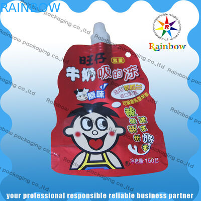 Пластичный стоьте вверх упаковывать мешка Spout Biodegradable для молока