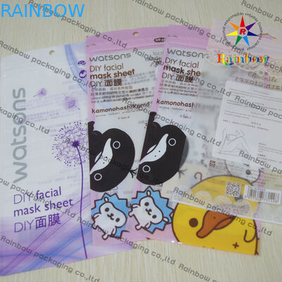 Стильный мешок PVC пластичный косметический упаковывая с 1 ясными стороной и печатать