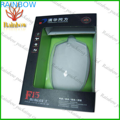 Бумажная коробка упаковывая с пластичным окном Transperent для рта/Electics