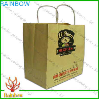 Примите отсутствующие бумажные хозяйственные сумки с ручкой и красивейшей конструкцией