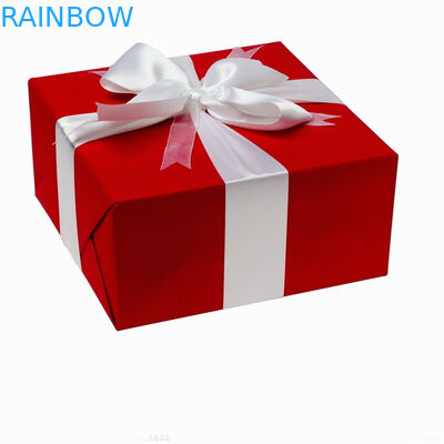 Квадрат бумажной коробки картона верхней ранга складывая красный для упаковывать подарка