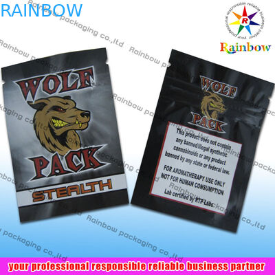 Травяной Non-обрыв полиэтиленовых пакетов застежка-молнии ладана с печатанием Gravure