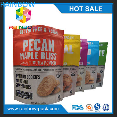 изготовленная на заказ влага фольги проницаемая стоит вверх штейновая законченная сумка печений