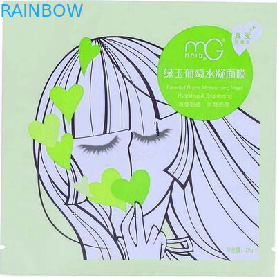 Пластичной мешок алюминиевой фольги напечатанный косметикой упаковывая для лицевой маски с Ziplock