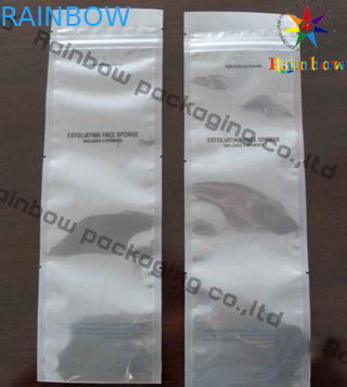 Ziplock белый мешок мешка фольги уплотнения стороны дерева прокатанный с зазубриной разрыва