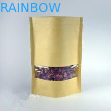 Застежка -молния 150 мешков грамма подгонянная емкостью бумажных с прозрачным окном