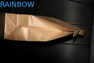 Логос Брайна напечатал подгонянные бумажные мешки, принимает отсутствующее стоит вверх мешок